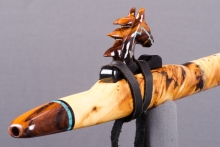 Yellow Cedar Burl Native American Flute, Minor, Mid A-4, #J23D (0)